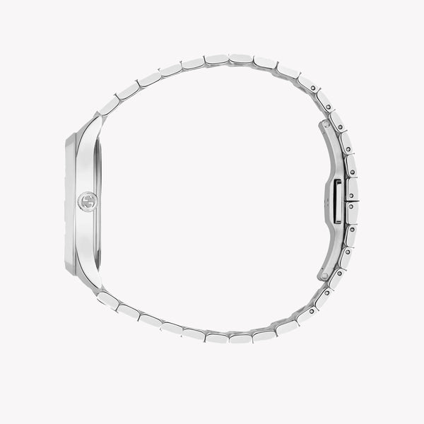 Gucci Women's Silver Stainless Steel, Gold Dial | Ya1265035 by i-watch
