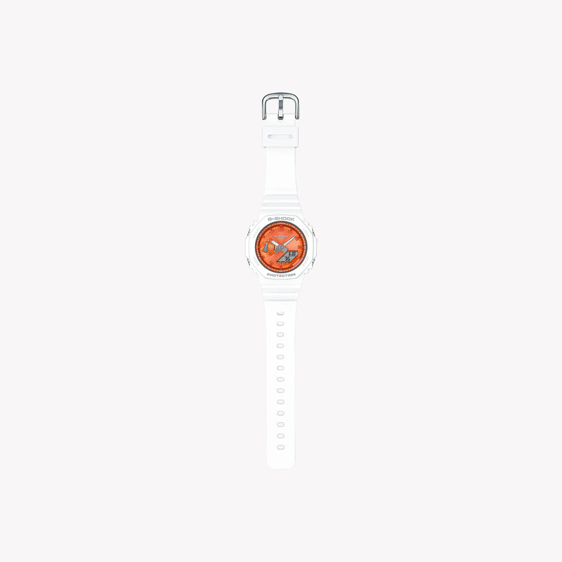 Casio G-Shock Men's White/Orange Resin Watch | Gma-S2100ws-7aer by i-watch