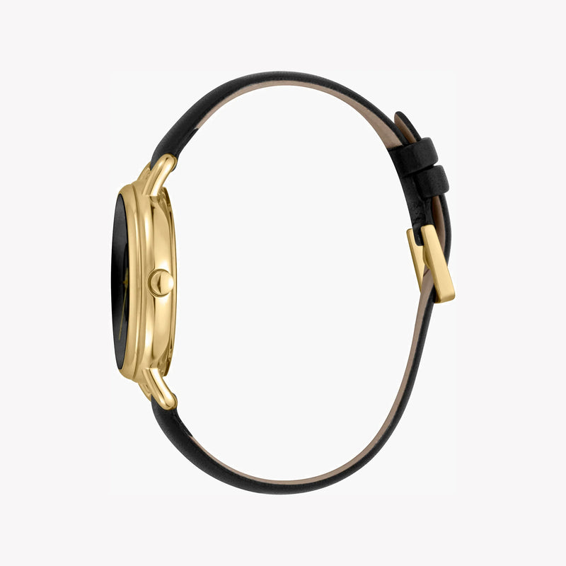 Esprit Women's Black Leather Watch, Black Dial | Es1l066m0045 by i-watch