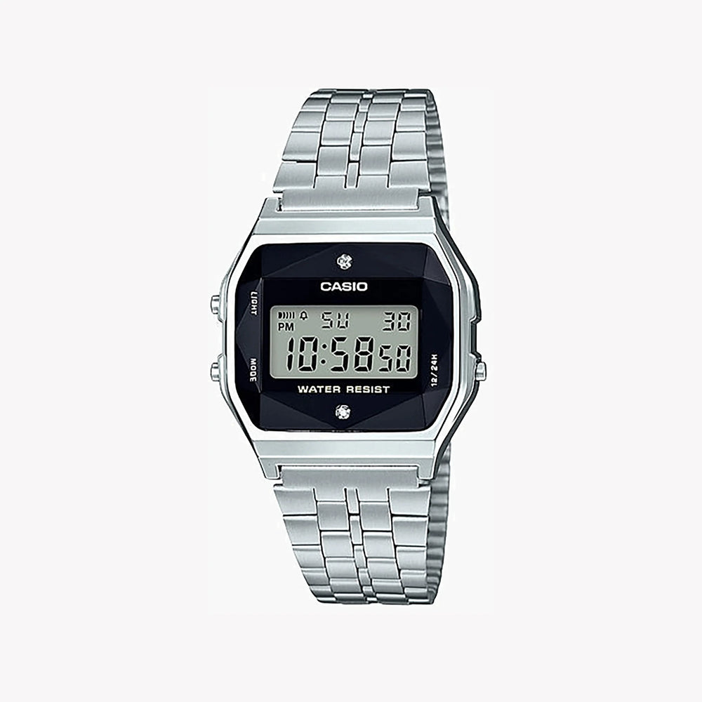 Casio A159wad-1df Stylish Durability - Modern Digital Timepiece With Stainless Steel Band by i-watch