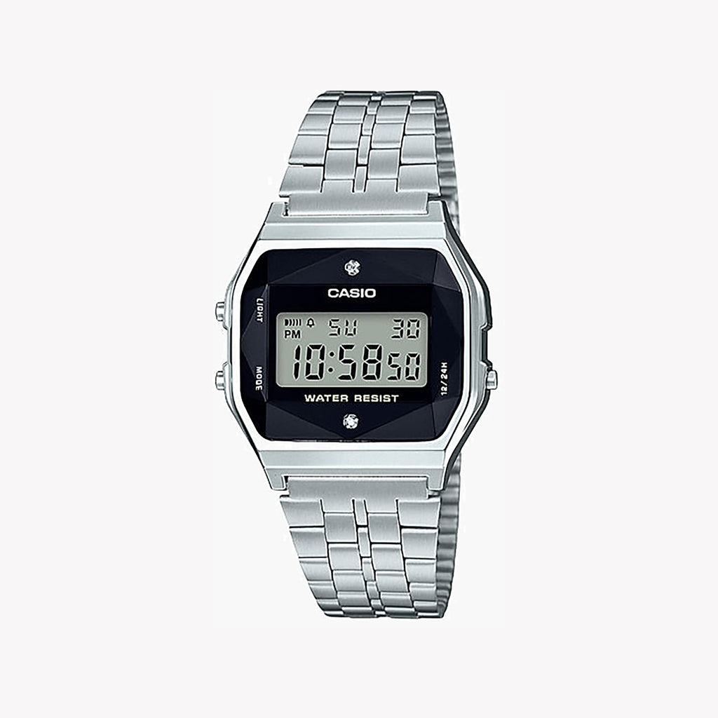CASIO A159WAD-1DF STYLISH DURABILITY - MODERN DIGITAL TIMEPIECE WITH STAINLESS STEEL BAND