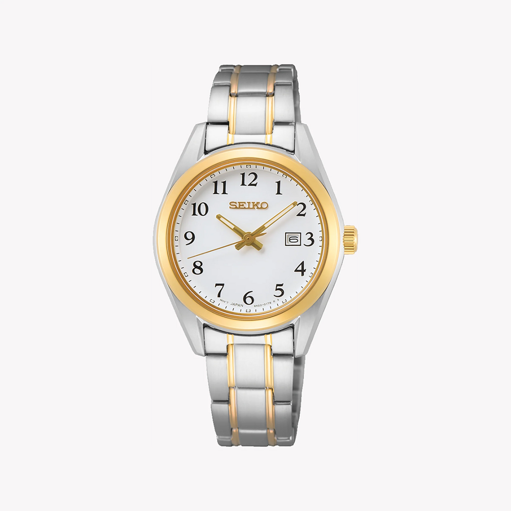 Seiko Women's Silver & Gold Stainless Steel Watch | Sur466p1 by i-watch