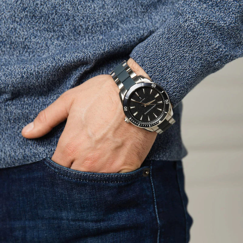 ARMANI EXCHANGE AX1834 BOLD TIMEPIECE - STUNNING SILVER STAINLESS STEEL WITH BLACK DIAL-i-Watch-4