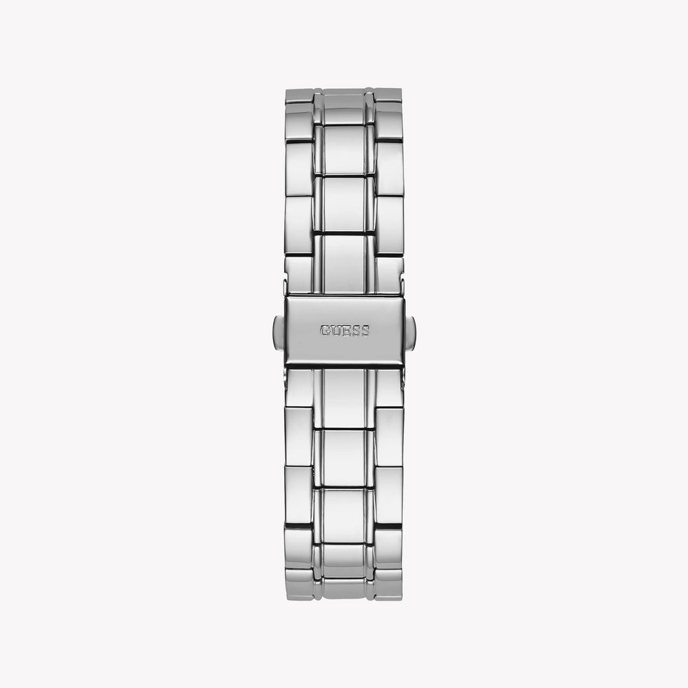 Guess Women's Silver Stainless Steel Watch, White Dial | Gw0380l1 by i-watch