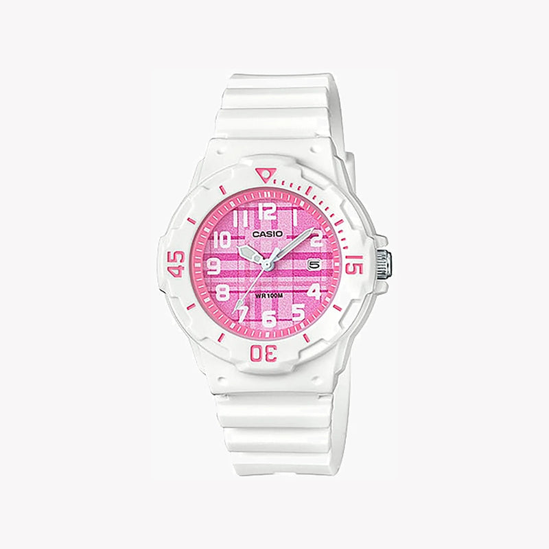 CASIO Women's Watch with White Resin Case and White Resin Band-i-Watch-3