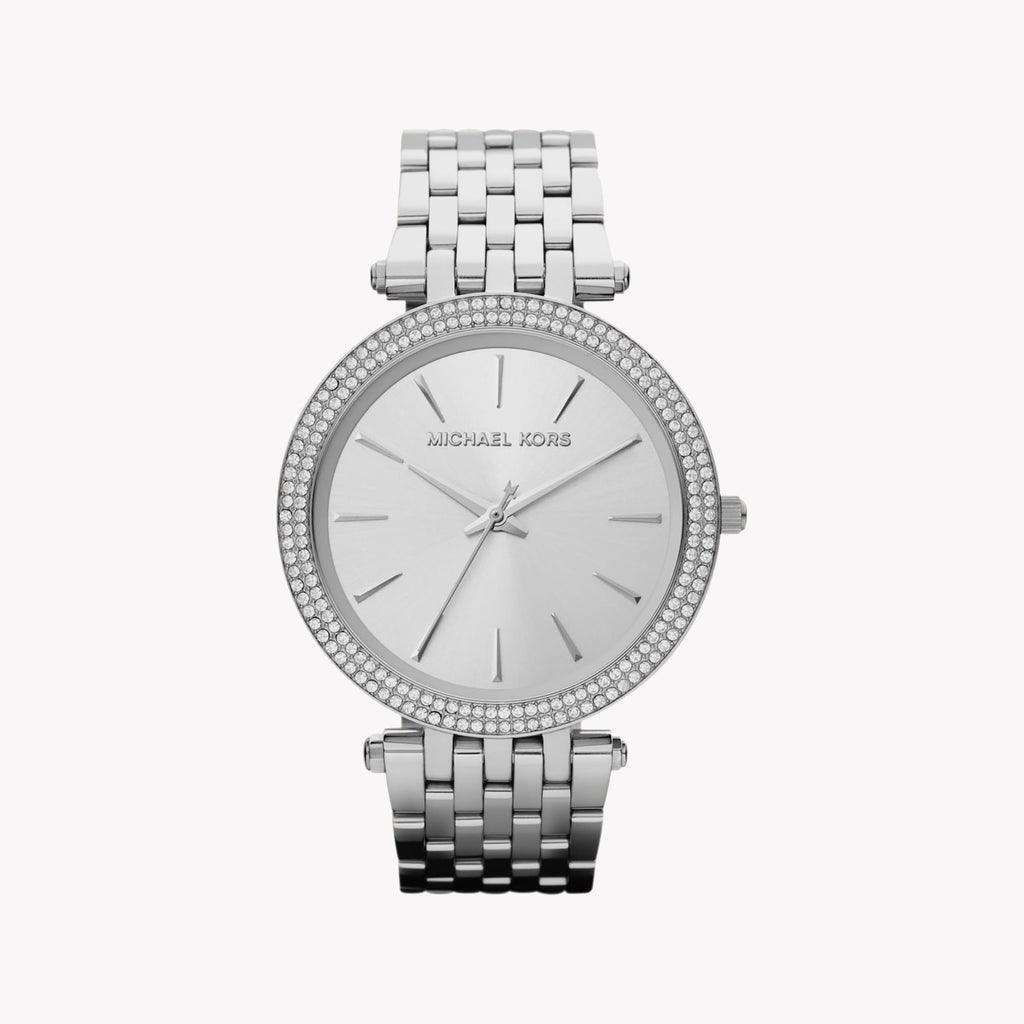 MICHAEL KORS MK3190 - BOLD SOPHISTICATION WOMEN'S WATCH WITH SILVER STAINLESS STEEL BAND & DIAL