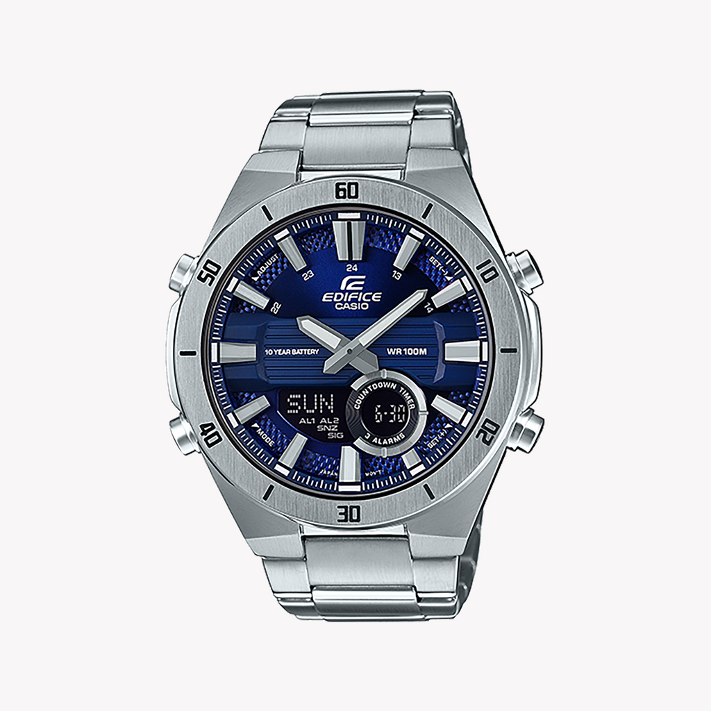 CASIO EDIFICE ERA-110D-2AVDF - SPORTY ELEGANCE WITH BLUE DIAL & STAINLESS STEEL