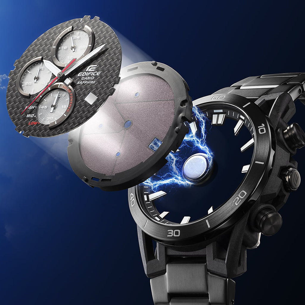 EDIFICE EFS-S640D-1AVUEF - DYNAMIC VERSATILITY IN BLACK & SILVER MEN'S WATCH-i-Watch-5