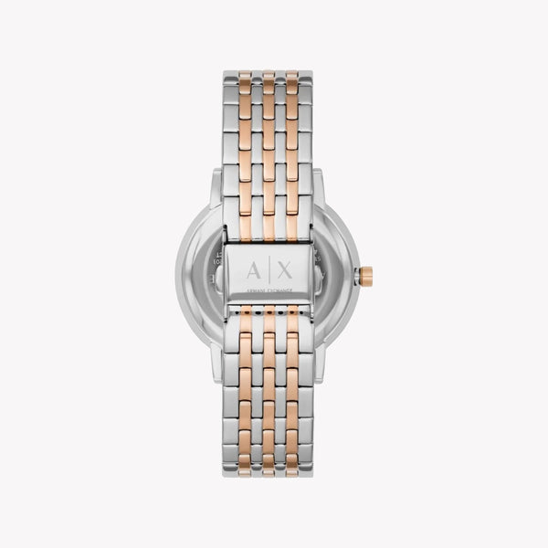 Armani Exchange Women's Silver-Rose Gold Watch, Silver Dial | Ax5580