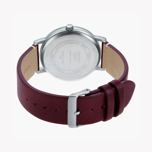 Casio Mtp-E171l-2evdf - Elegant Timepiece With Blue Dial & Leather Band - Men's Watch by i-watch