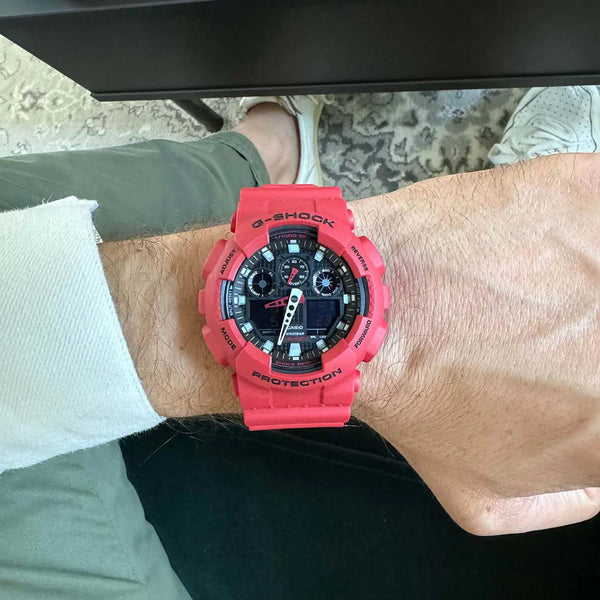 CASIO G-SHOCK GA-100B-4AER DYNAMIC RED - ADVENTURE-READY MEN'S WATCH-i-Watch-3