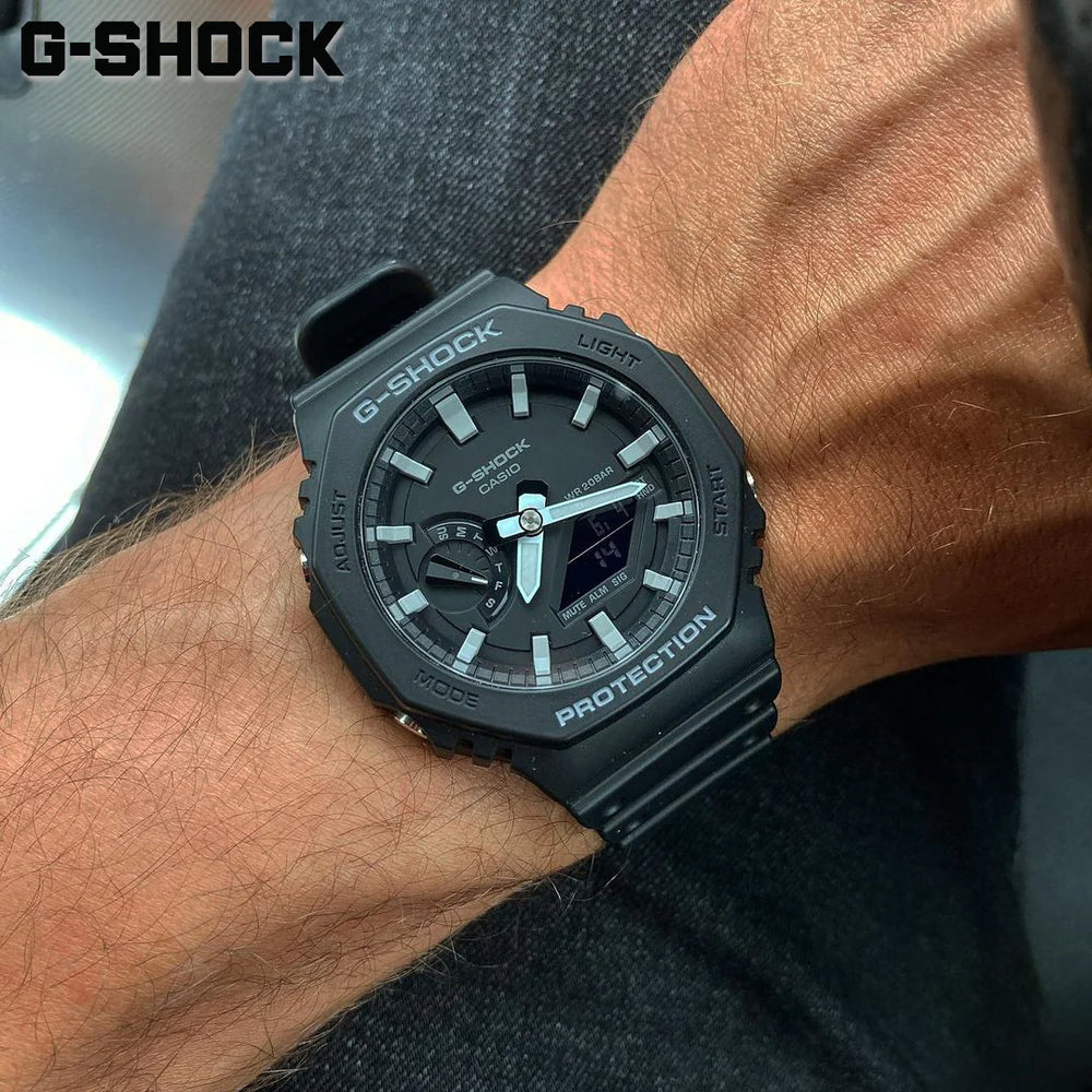 G-Shock Men's Black Resin Watch, Digital Dial | Ga-2100-1adr by i-watch
