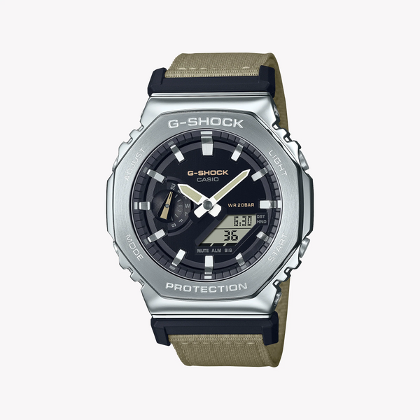 Casio G-Shock Gm-2100c-5adr Oak - Dynamic Olive Men's Watch With Sleek Silver Case And Black Dial by i-watch