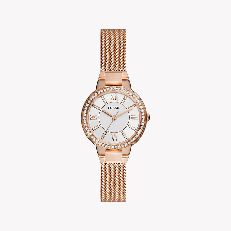 Fossil Women's Rose Gold Watch, White Dial | Es5111 by i-watch