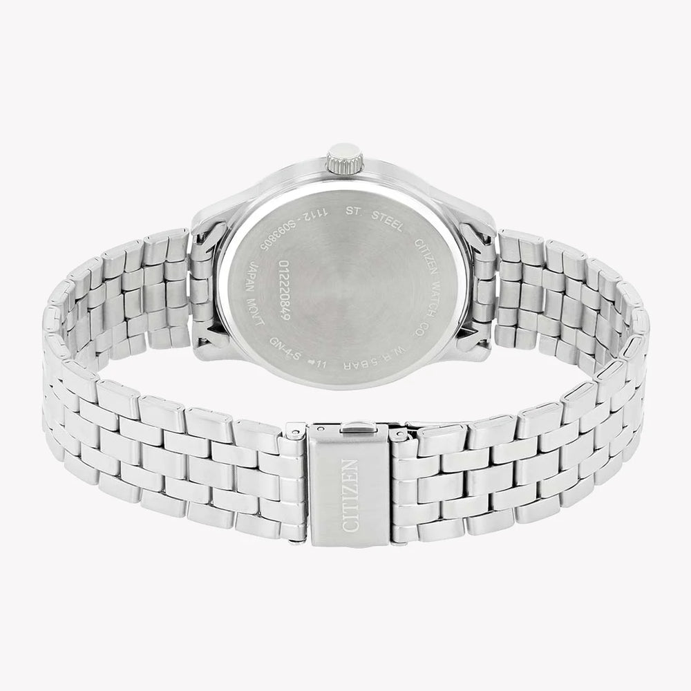 Citizen Men's Silver Watch, Black Dial | Bi1050-56l by i-watch