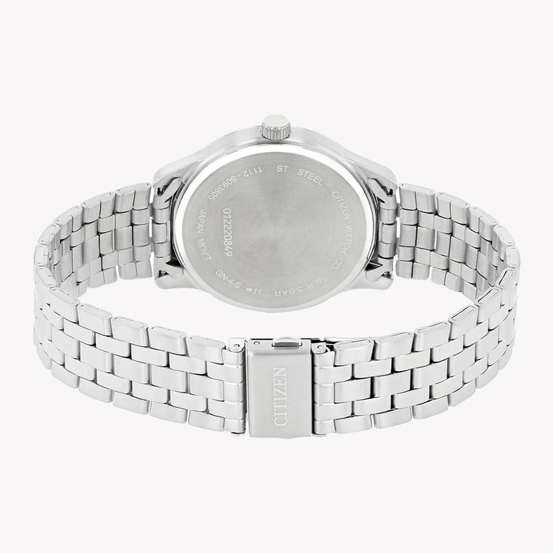 Citizen Men's Silver Watch, Black Dial | Bi1050-56l by i-watch