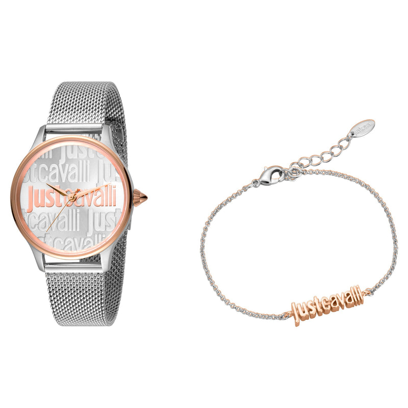 Just Cavalli Women's Silver Stainless Steel Watch, Silver Stainless Steel Case | Jc1l032m0305 by i-watch