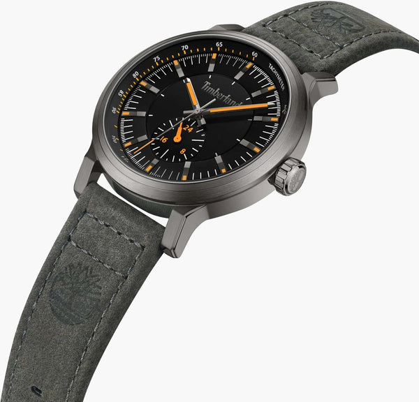 Timberland Men's Grey Leather Watch, Black Dial | Tdwgf2231003 by i-watch