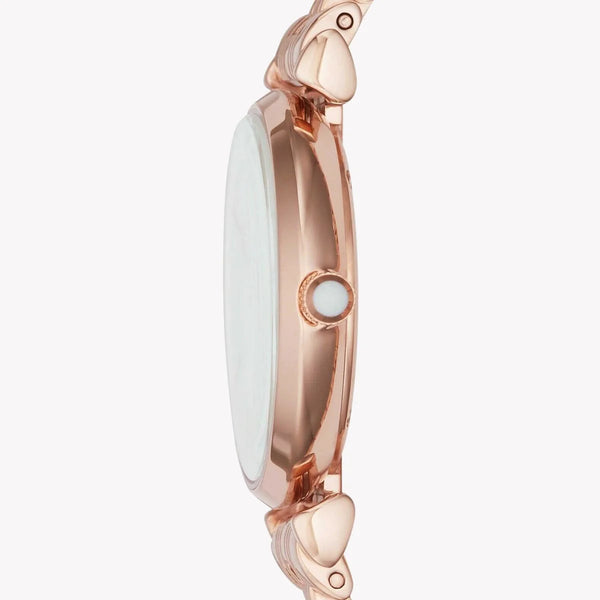 Emporio Armani Women's Rose Gold Watch, White Dial | Ar11110 by i-watch