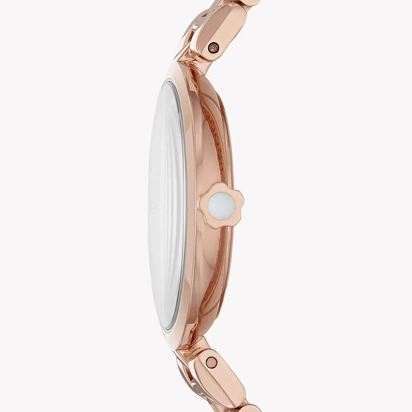 Emporio Armani Women's Rose Gold Watch, White Dial | Ar11196 by i-watch