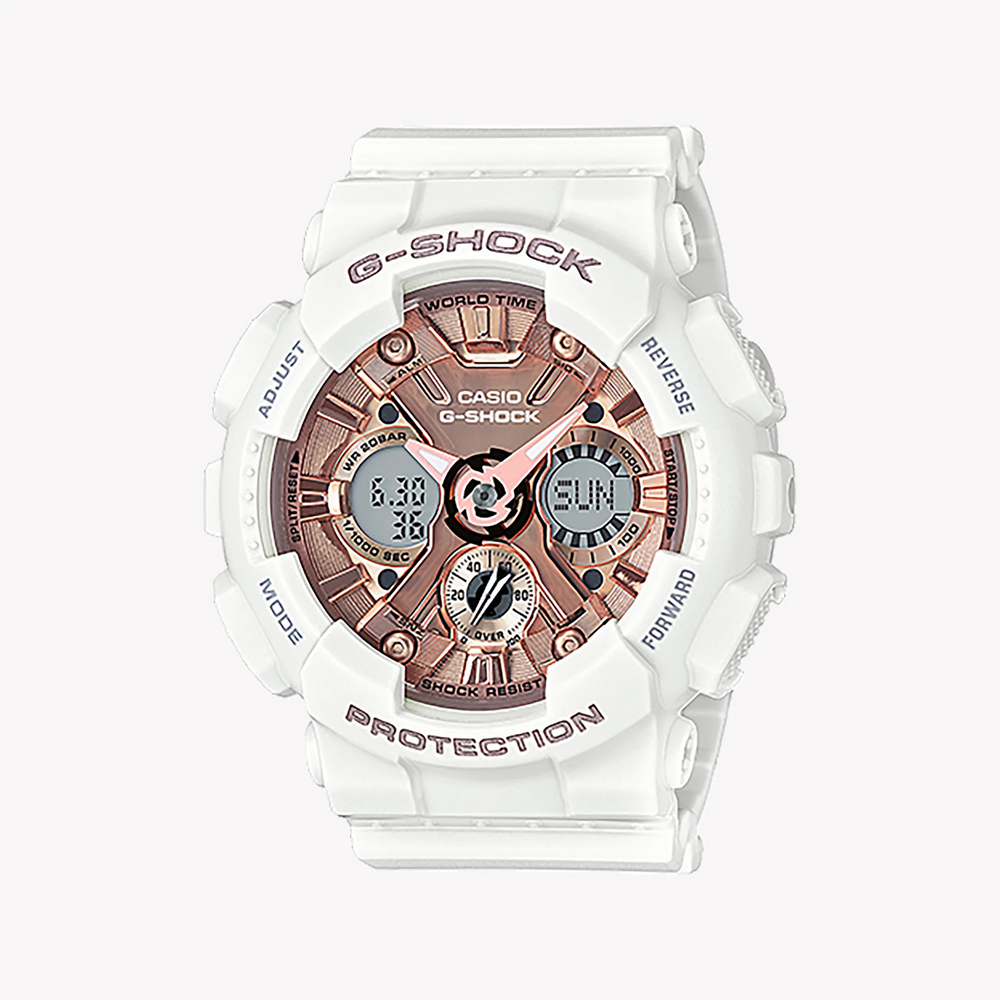 Casio G-Shock Gma-S120mf-7a2dr Adventure Ready - Stylish & Resilient Women's Watch With Sleek White Resin Design And Multifunctional Features by i-watch