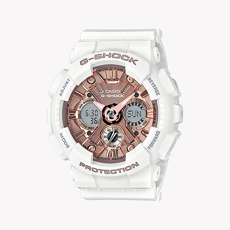Casio G-Shock Gma-S120mf-7a2dr Adventure Ready - Stylish & Resilient Women's Watch With Sleek White Resin Design And Multifunctional Features by i-watch