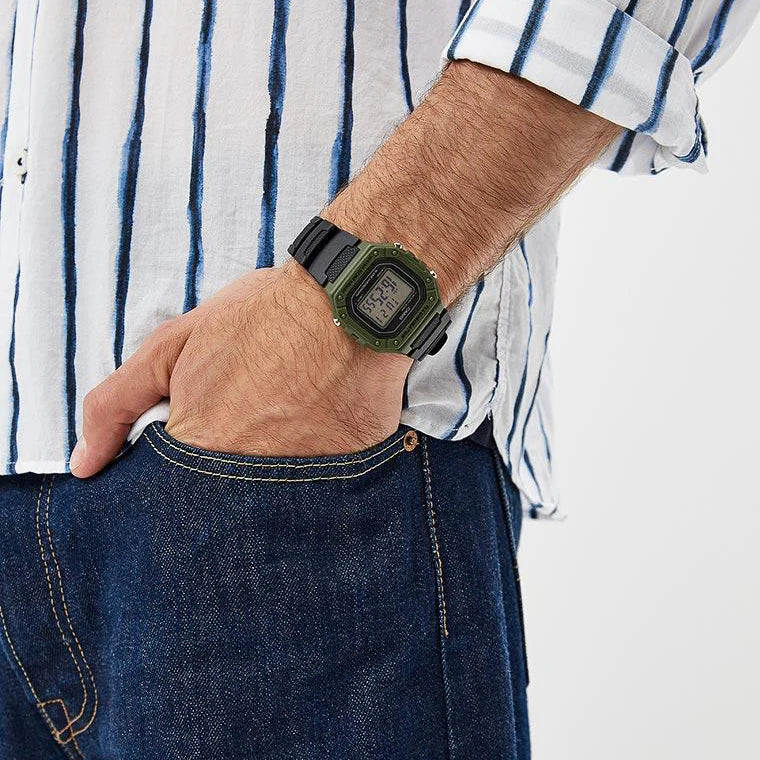 CASIO W-218H-3AVDF MEN'S MULTIFUNCTIONAL RESILIENT TIMEPIECE - ELEGANT ADVENTURER'S COMPANION-i-Watch-6