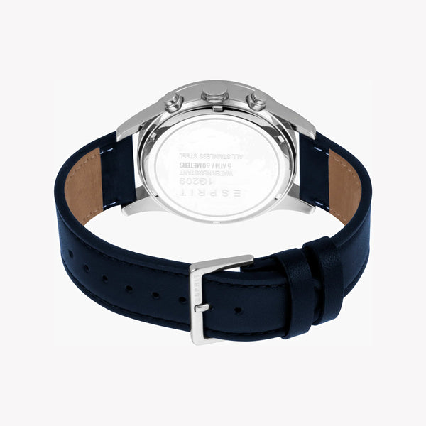 ESPRIT MEN'S ELEGANT BLUE LEATHER TIMEPIECE - STYLISH STAINLESS STEEL DESIGN-i-Watch-3