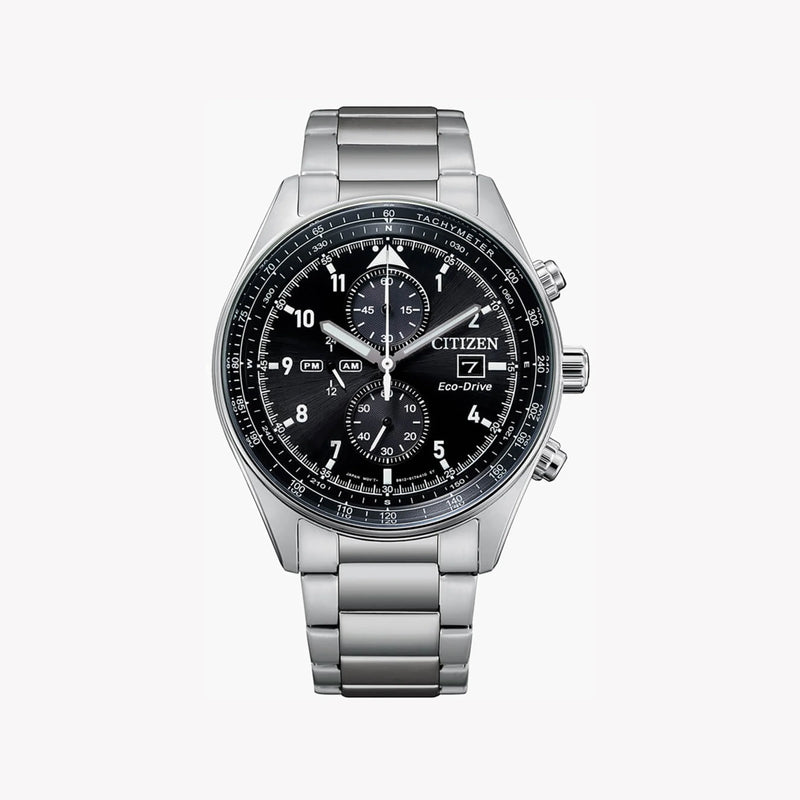 Citizen Men's Silver Stainless Steel, Black Dial | Ca0770-81e by i-watch