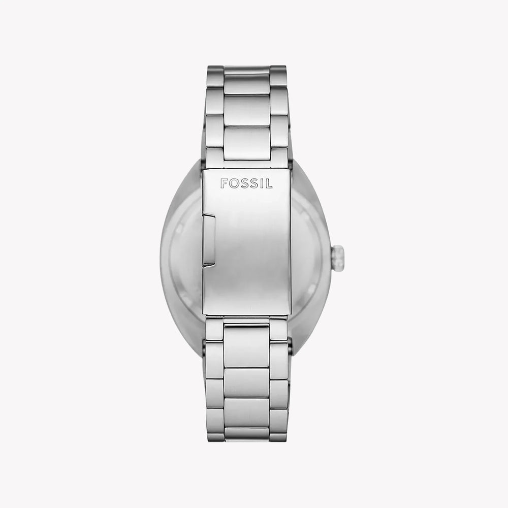 Fossil Men's Silver Stainless Steel Watch, Blue Dial | Fs6064 by i-watch