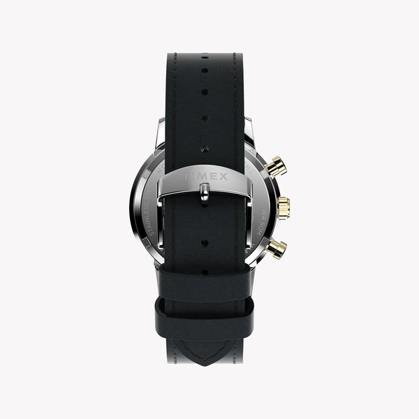 Timex Men's Copper Dial Watch, Black Leather Strap | Tw2w10000 by i-watch