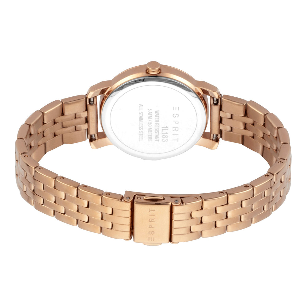 Esprit Women's Watch With Rose Gold Stainless Steel Case And Rose Gold Stainless Steel Band by i-watch