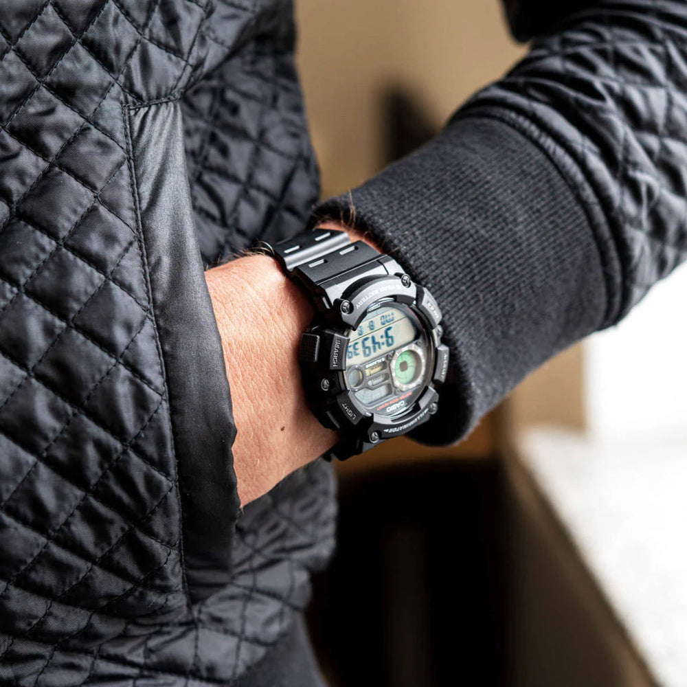 Casio Men's Black Resin Digital Watch, Water-Resistant | Ws-1500h-1avdf by i-watch