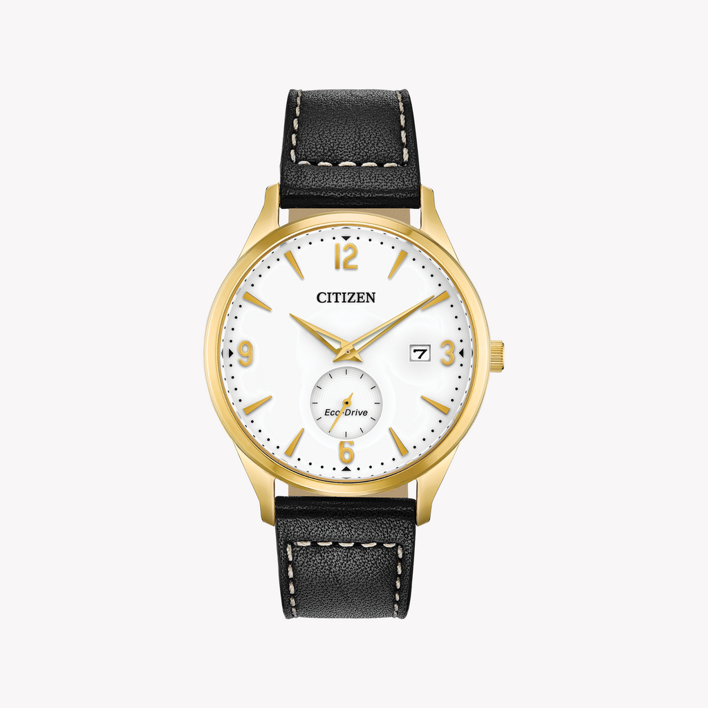 CITIZEN BV1118-17A: ELEGANT GOLD-ACCENTED ECO-DRIVE MEN'S WATCH WITH LEATHER BAND-i-Watch-3