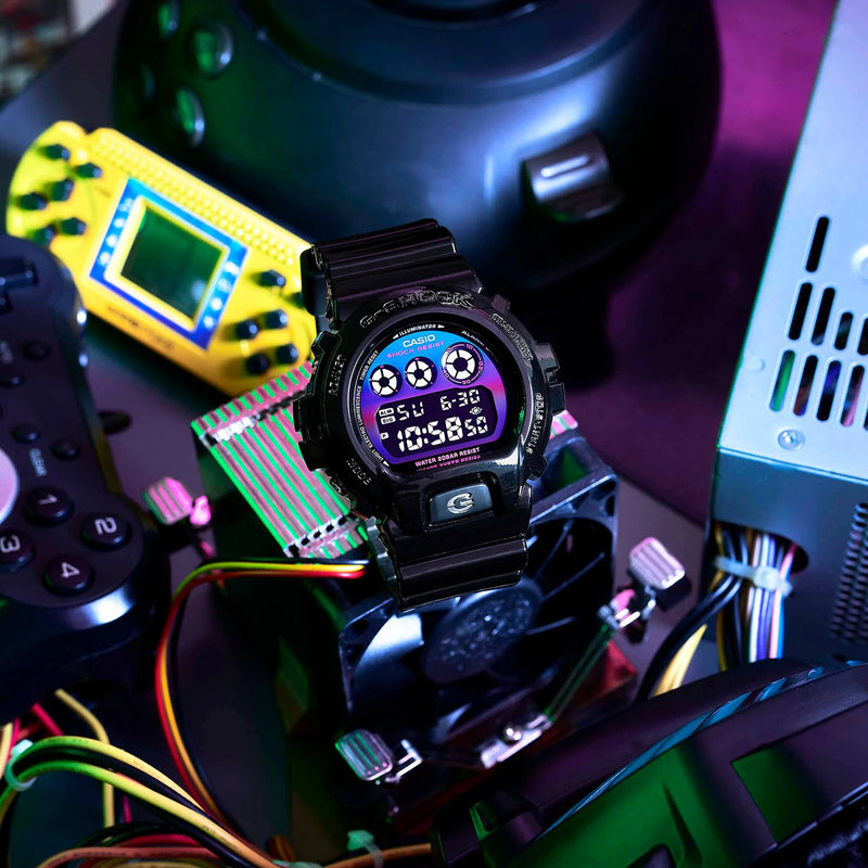G-Shock Men's Black Resin Watch, Colorful Dial | Dw-6900rgb-1dr by i-watch