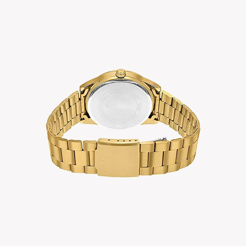 CASIO MTP-VD03G-2A BOLD ADVENTURER - STYLISH MEN'S WATCH WITH BLUE DIAL & GOLD BAND-i-Watch-2