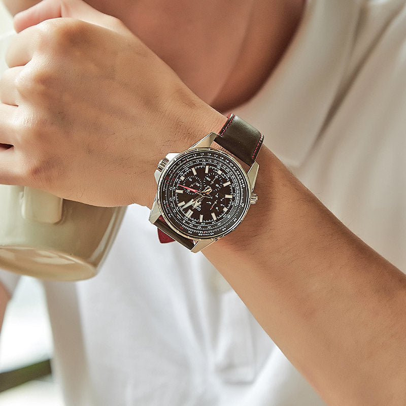 CASIO MTP-SW320L-1AVDF ELEGANT STRENGTH - MEN'S STAINLESS STEEL TIMEPIECE WITH LEATHER BAND-i-Watch-2