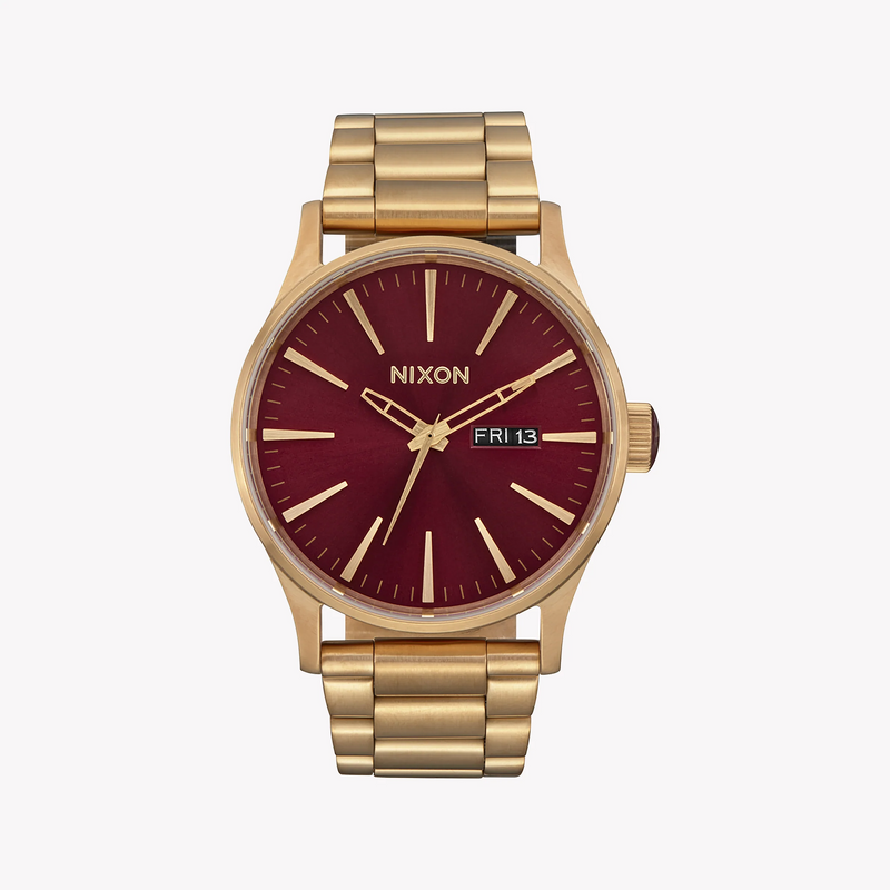 Nixon Men's Gold Stainless Steel, Red Dial | A356-5094 by i-watch