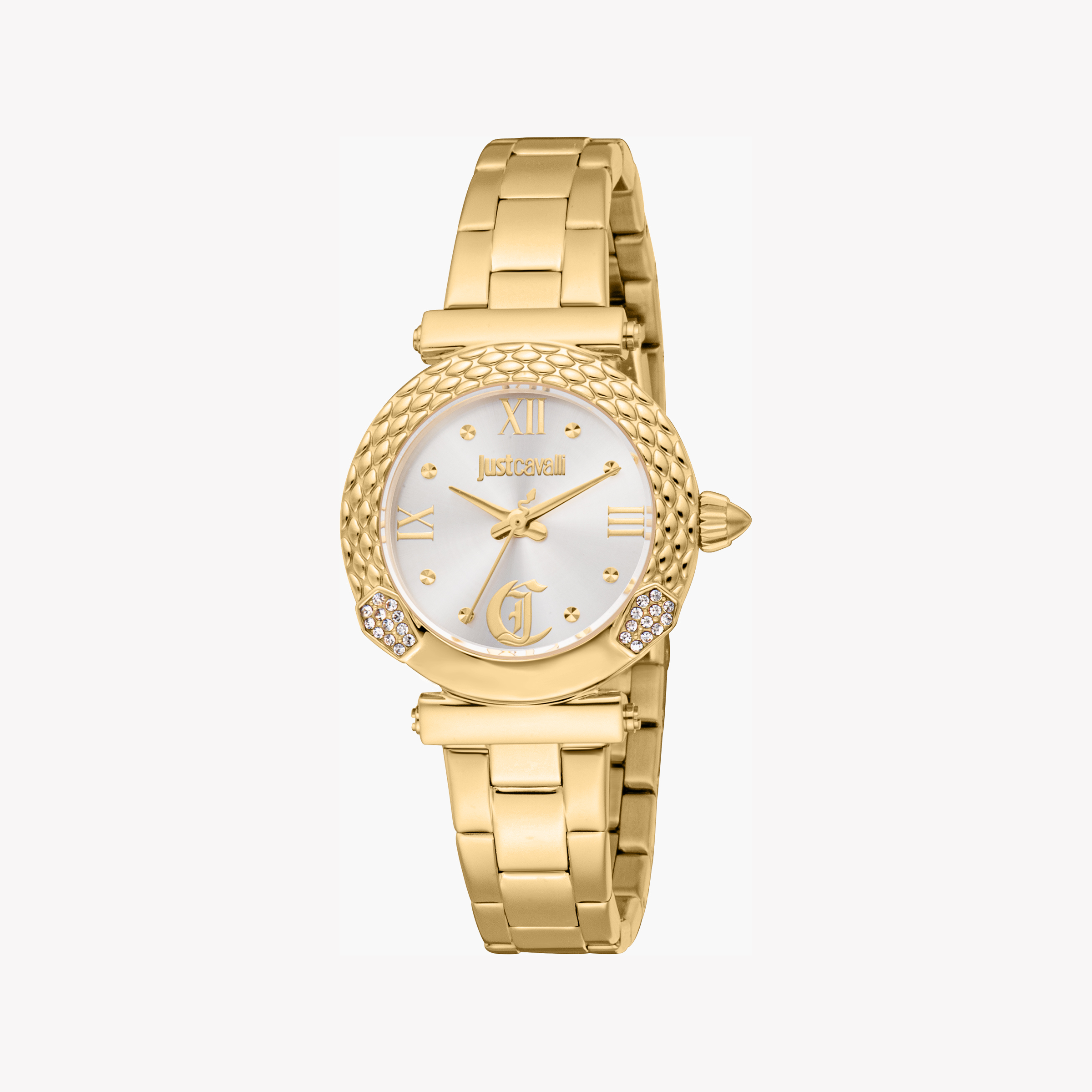 JUST CAVALLI JC1L332M0055 - BOLDLY ELEGANT GOLD & SILVER WOMEN'S WATCH WITH STYLISH SOPHISTICATION