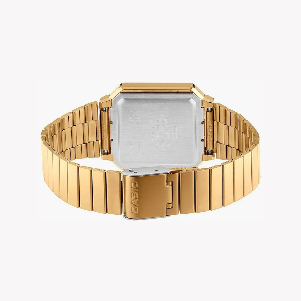 Casio Unisex Resin Watch, Gold & Silver | A100weg-9aef by i-watch