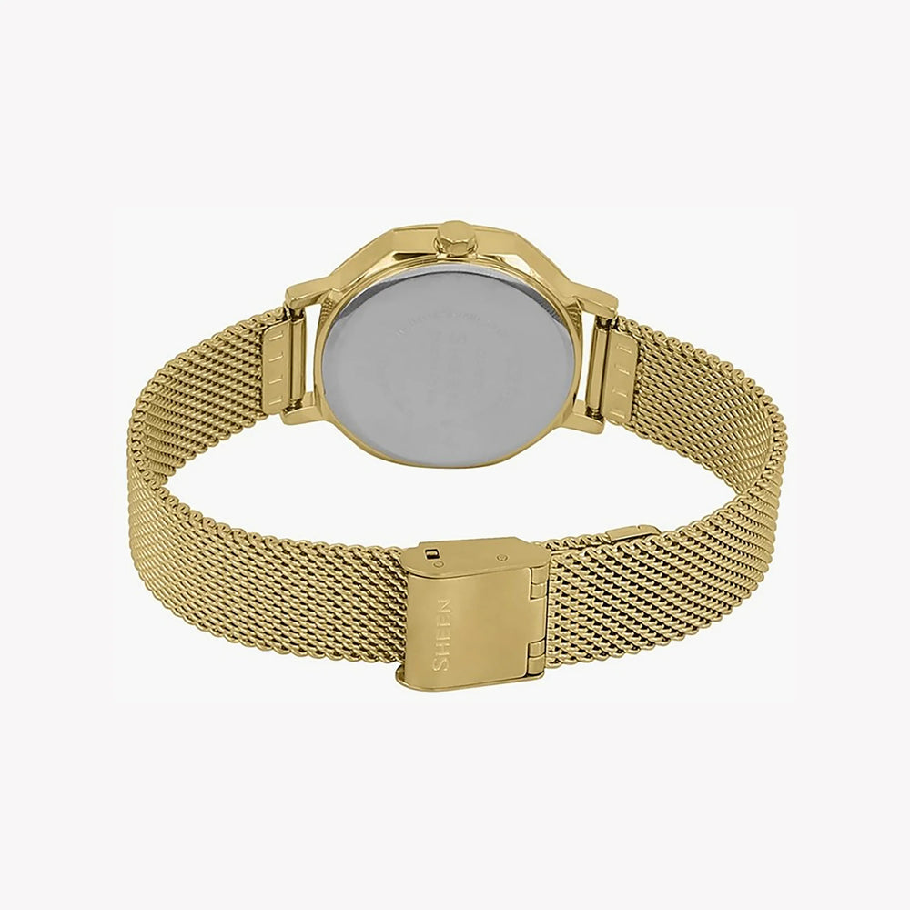 Seiko Women's Gold Mesh Watch, 30 Mm Case | She-4554gm-9auef by i-watch