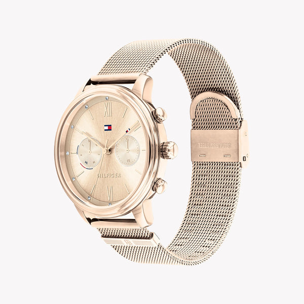 Tommy Hilfiger Women's Rose Gold Watch, Gold Dial | 1782303 by i-watch