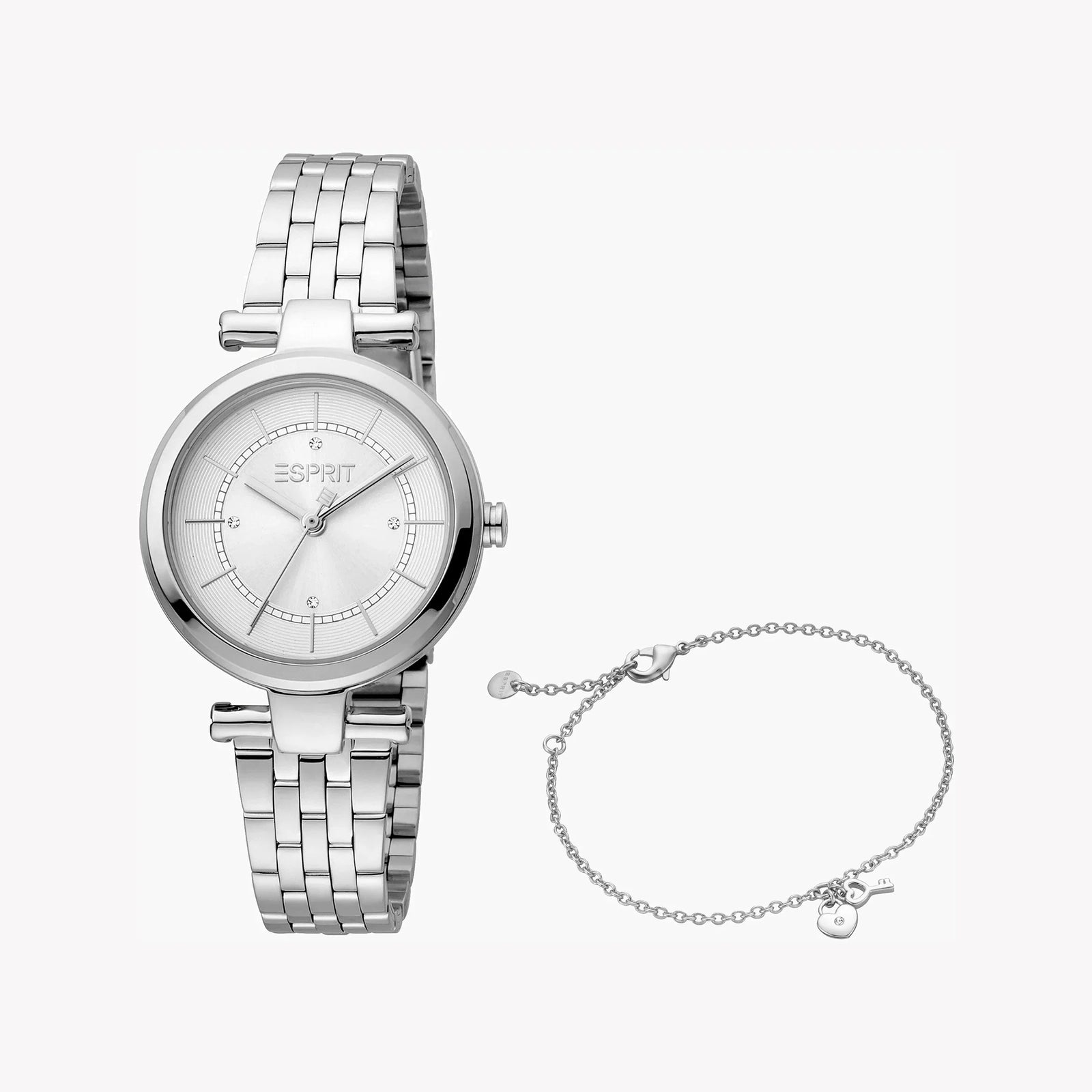 Esprit Women's Silver Stainless Steel Watch, Silver Dial | Es1l196m0015 by i-watch