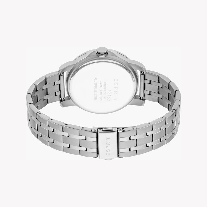 Esprit Men's Silver Stainless Steel Watch, Silver Dial | Es1g221m0045 by i-watch
