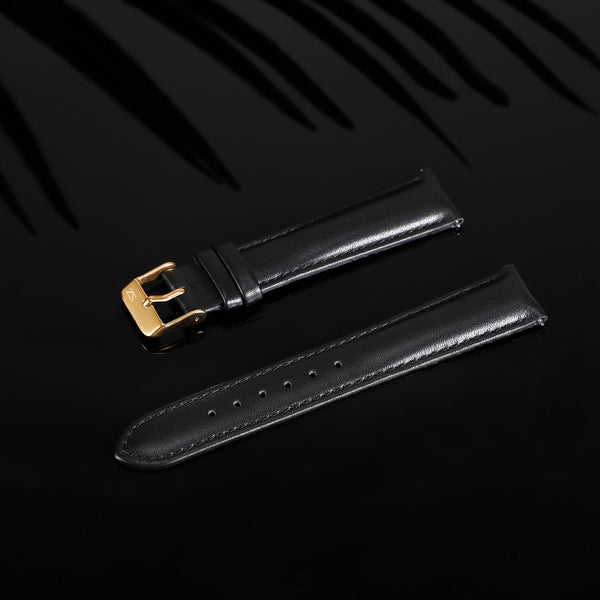 Zink Women's Black Leather Watch Band | Zlb007bg by i-watch