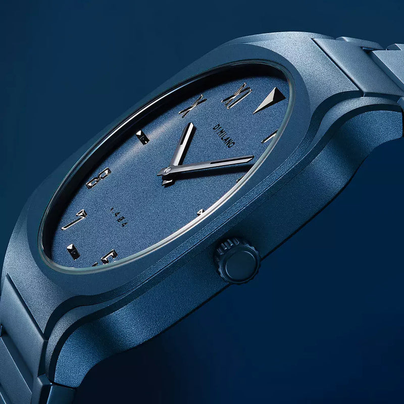 D1 MILANO Unisex Blue Stainless Steel Watch, Blue Dial | D1-SQBJ09 by i-watch