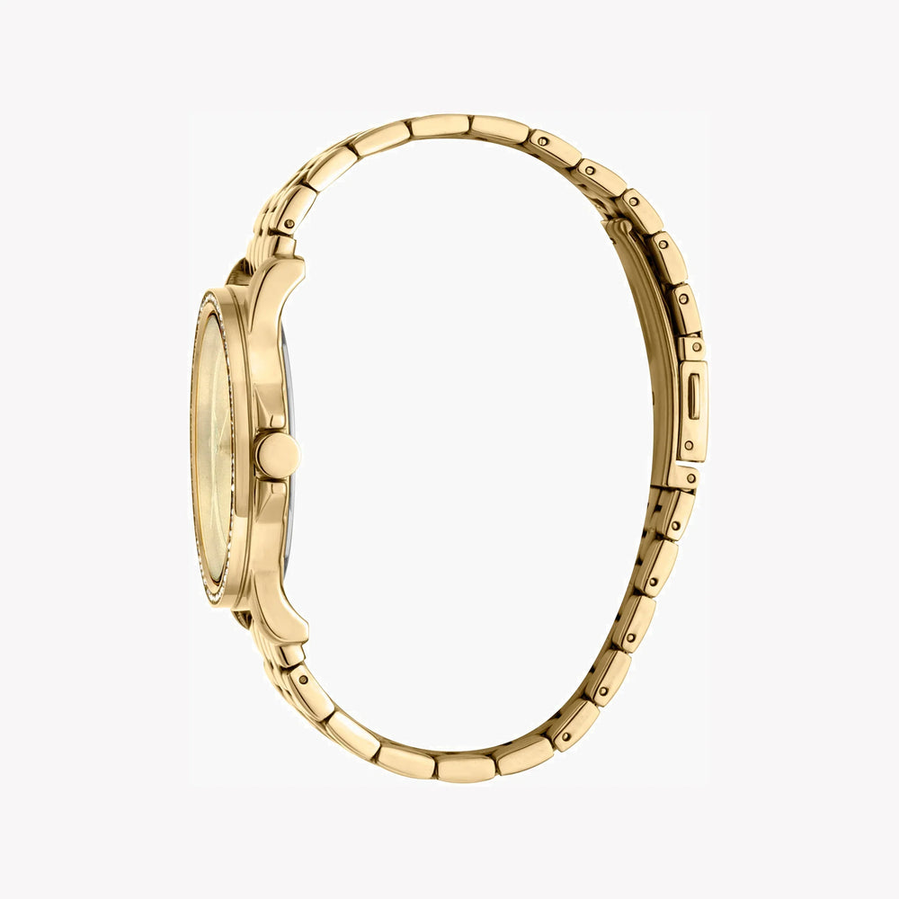 Esprit Women's Gold Stainless Steel Watch, Silver Dial | ES1L144M2045 by i-watch