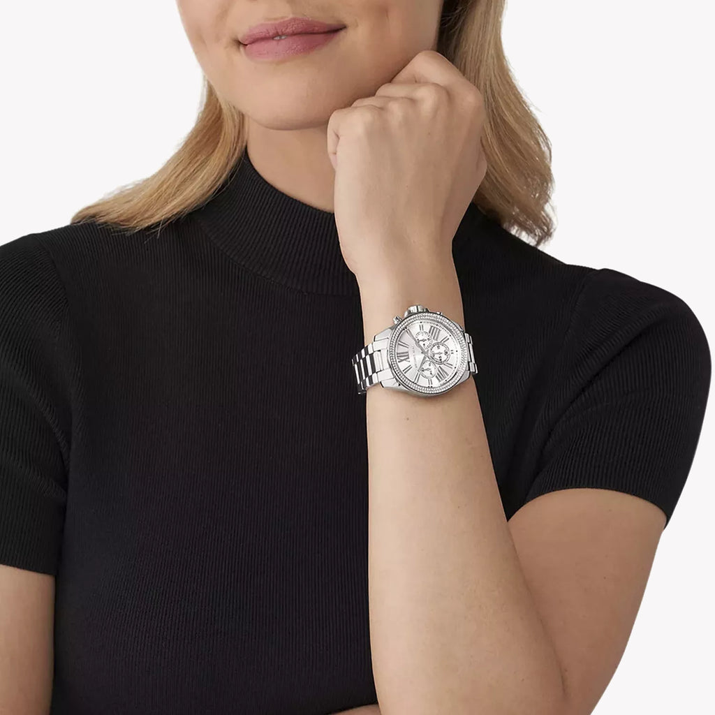 MICHAEL KORS MK7429 - ELEGANT SILVER STAINLESS STEEL TIMEPIECE FOR MODERN WOMEN-i-Watch-3