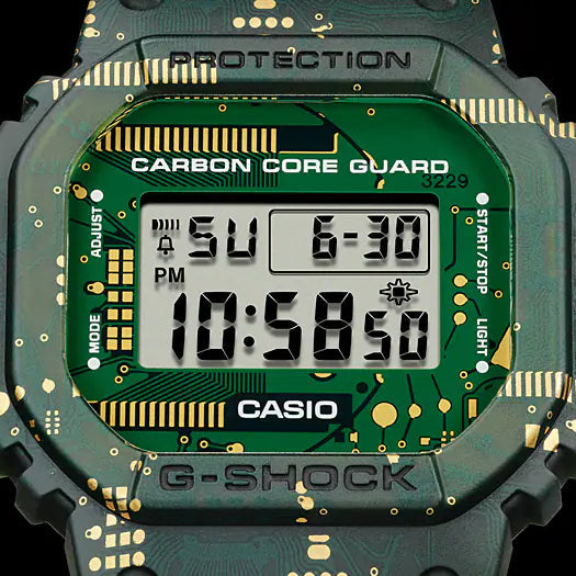 Casio G-Shock Dwe-5600cc-3dr Unmatched Resilience - Bold Green Sport Watch For Men