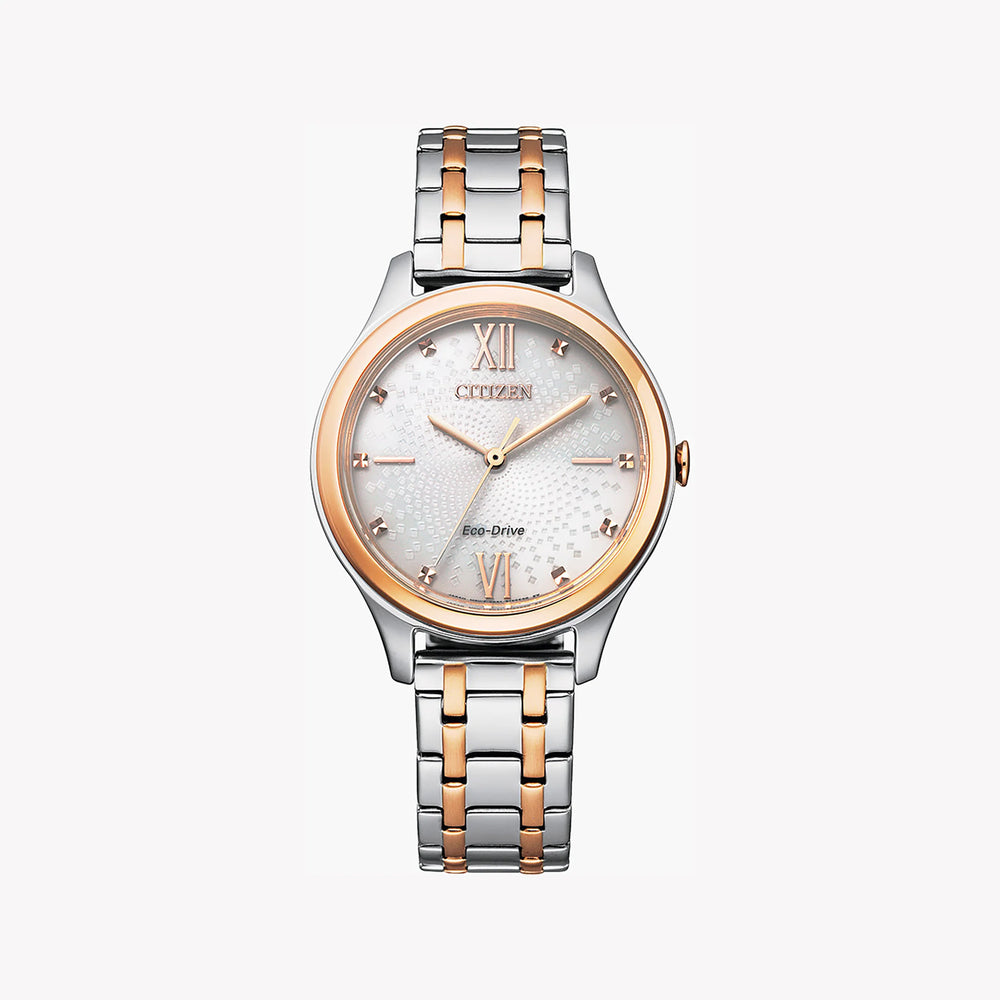 Citizen Em0506-77a Radiant Charm - Elegant Gold & Silver Timepiece For Women by i-watch